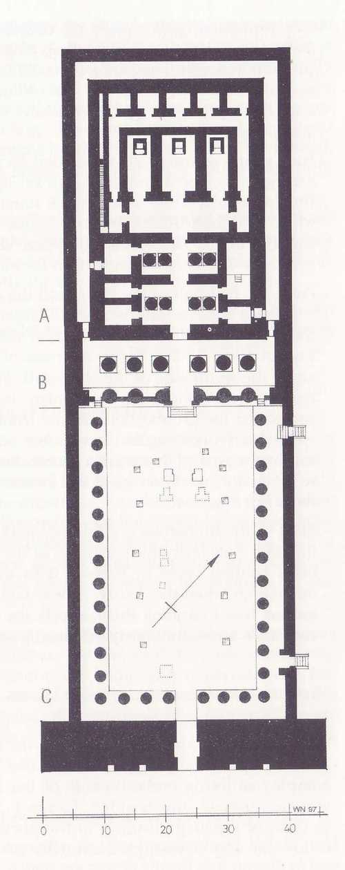09. Elephantine. Khnum Temple of Nectanebo II with additions of the Ptolemaic-Roma period (Elephantine Guide 1998, p. 35, fig. 8)
