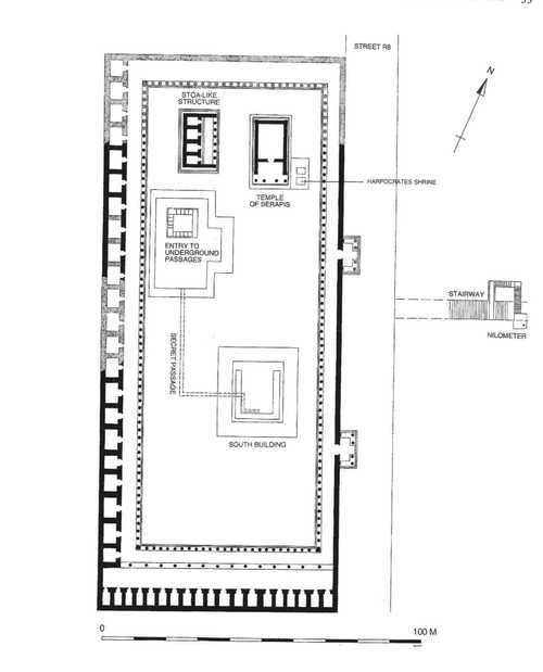 05. Alexandria. Serapeum. Serapeum’s plan during Ptolemaic period (McKenzie 2007)