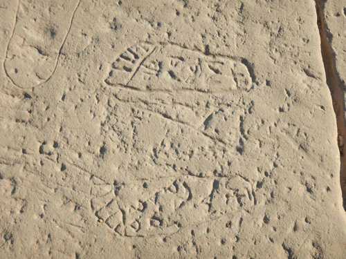19. Devotional footprints at Deir el-Medina (PAThs team, January 2018)